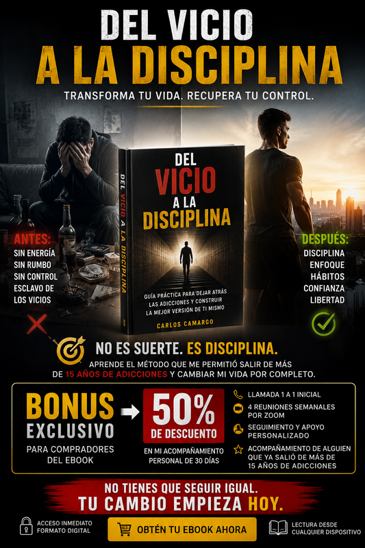 Libro - Del vicio a la disciplina